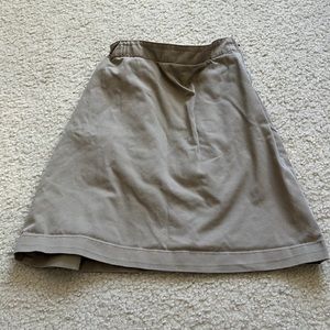 Lands’end girls khaki skirt 10